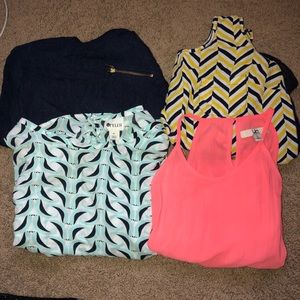 Four Colorful Blouses - semi professional wear